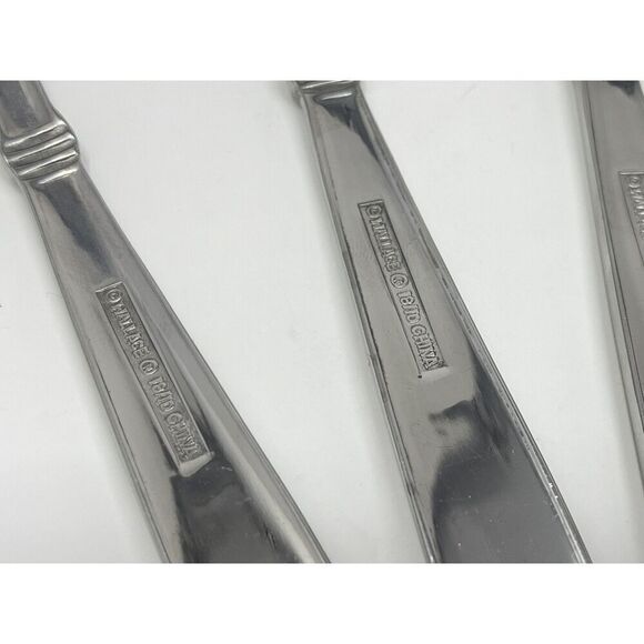 Wallace NAPOLI Glossy Dinner Place Soup Spoons 7” Stainless Flatware Set Of 7 - Picture 7 of 7